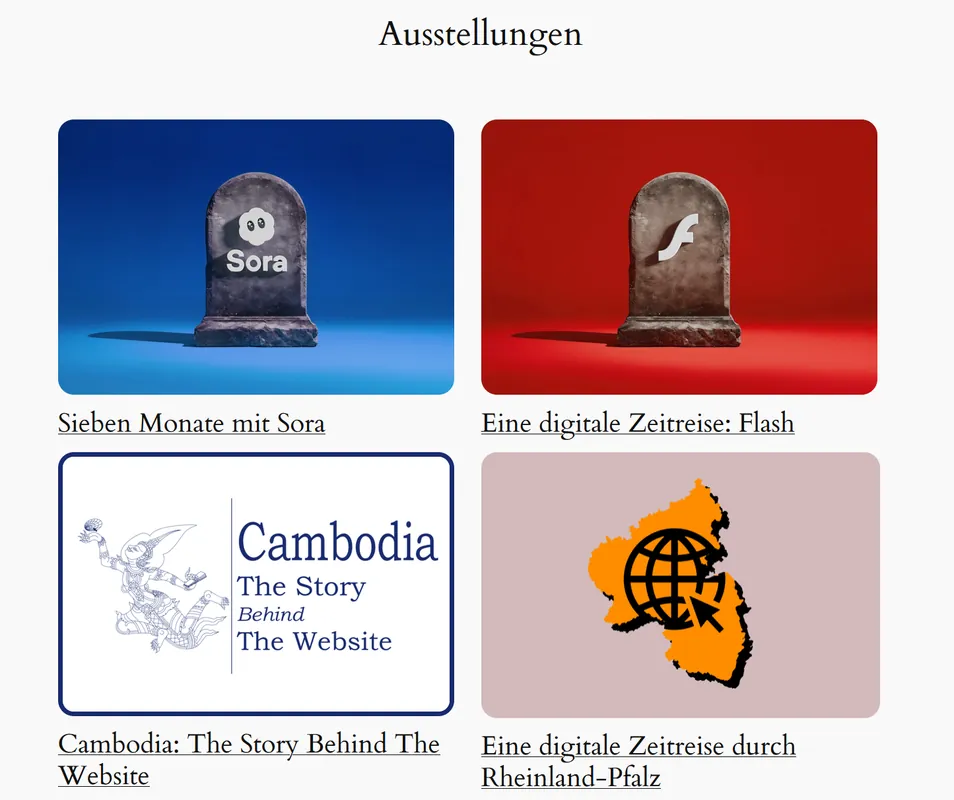 Ausstellungen im Mainzer Webarchiv